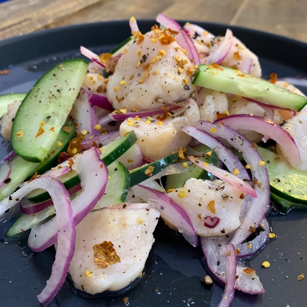 Preparación de mariscos de Mar de Fuego, fotografiada en su ficha de Google